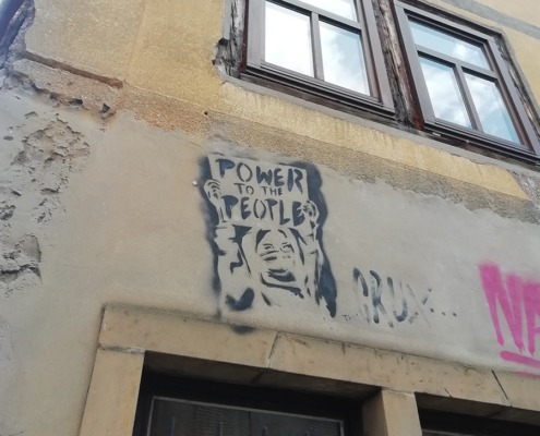 Straßenkunst in Erfurt