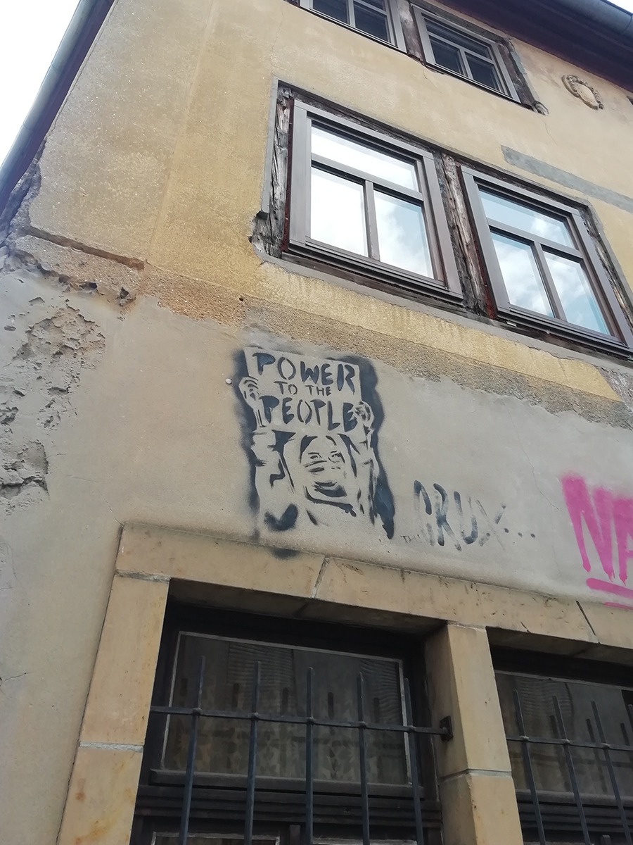 Straßenkunst in Erfurt