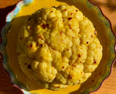 Blumenkohl mit Käsesauce