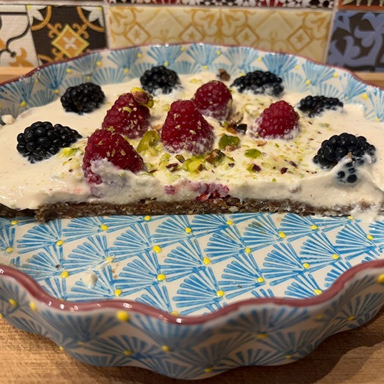 Lemon Cheesecake mit Boden
